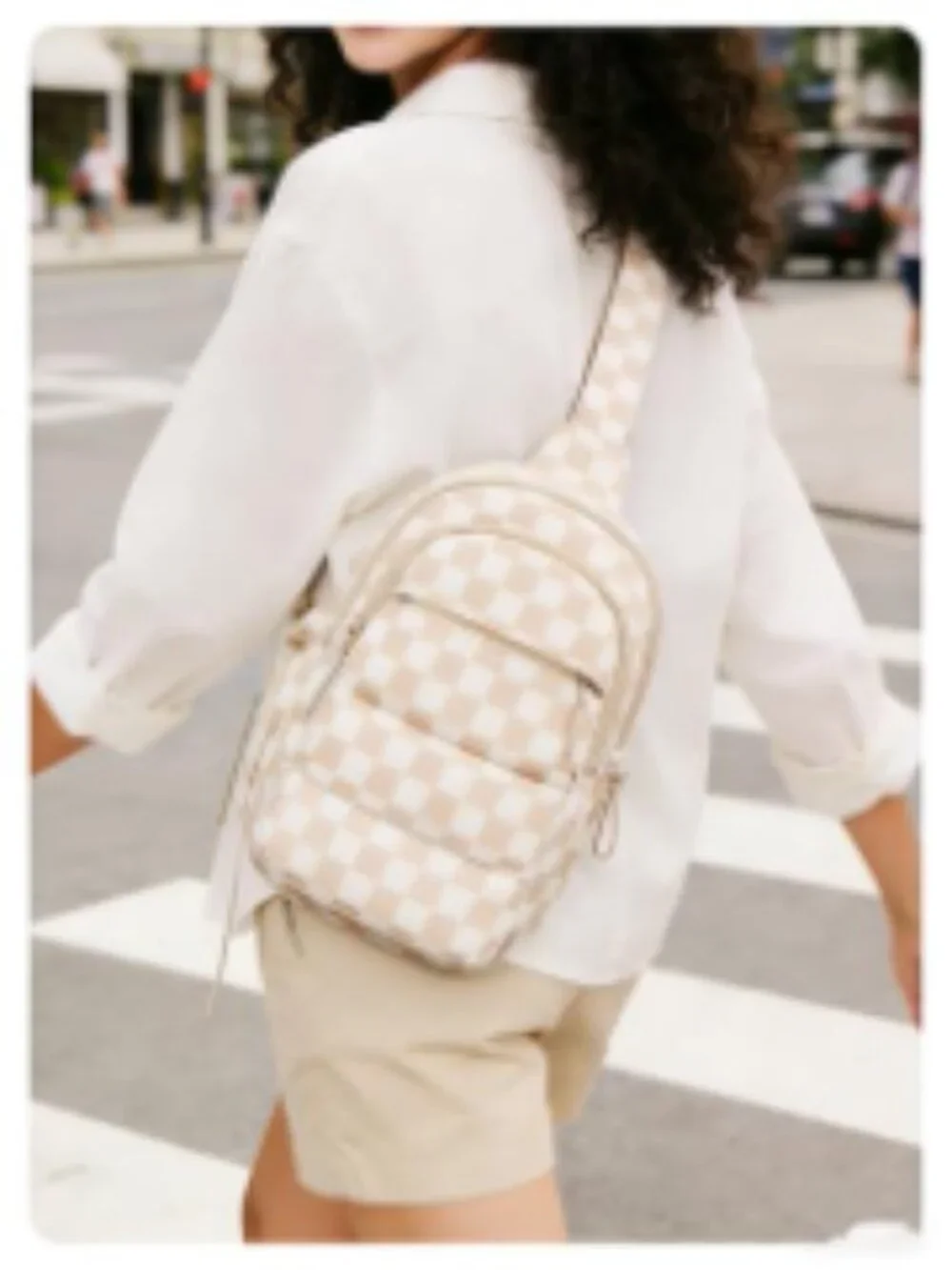 Puffer Sling Bag Women Crossbody Hobo Handbag RFID Blocking Travel Purse